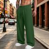 Pantaloni della tuta casual da uomo a vestibilità larga con elastico in vita per l'uso quotidiano