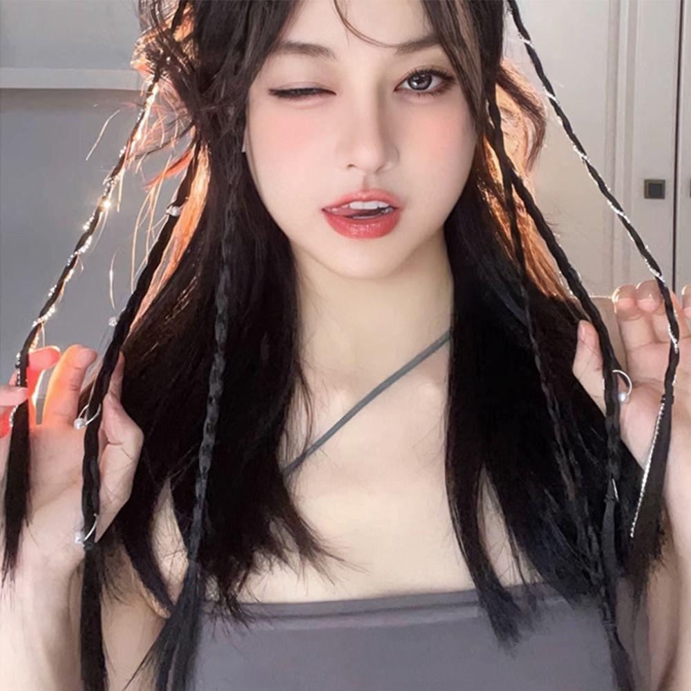 Lightweight Braid Wig With Strong BB Clip Hair Weaving Extension Ponytail Hairpiece  for Women