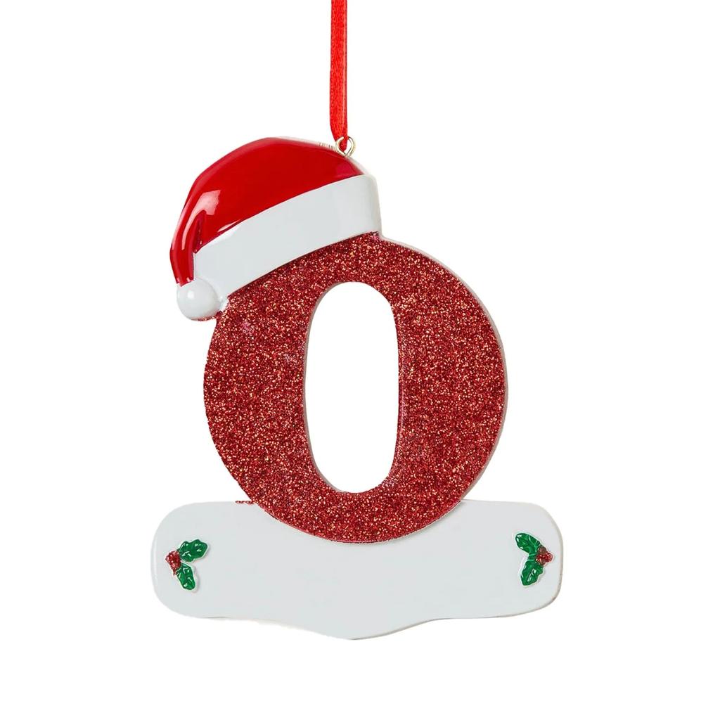 Weihnachtsdekorationsanhänger Personalisierter Weihnachtsschmuck mit 26 Buchstaben DIY Weihnachtsbaumhängeornament Neujahr 2024