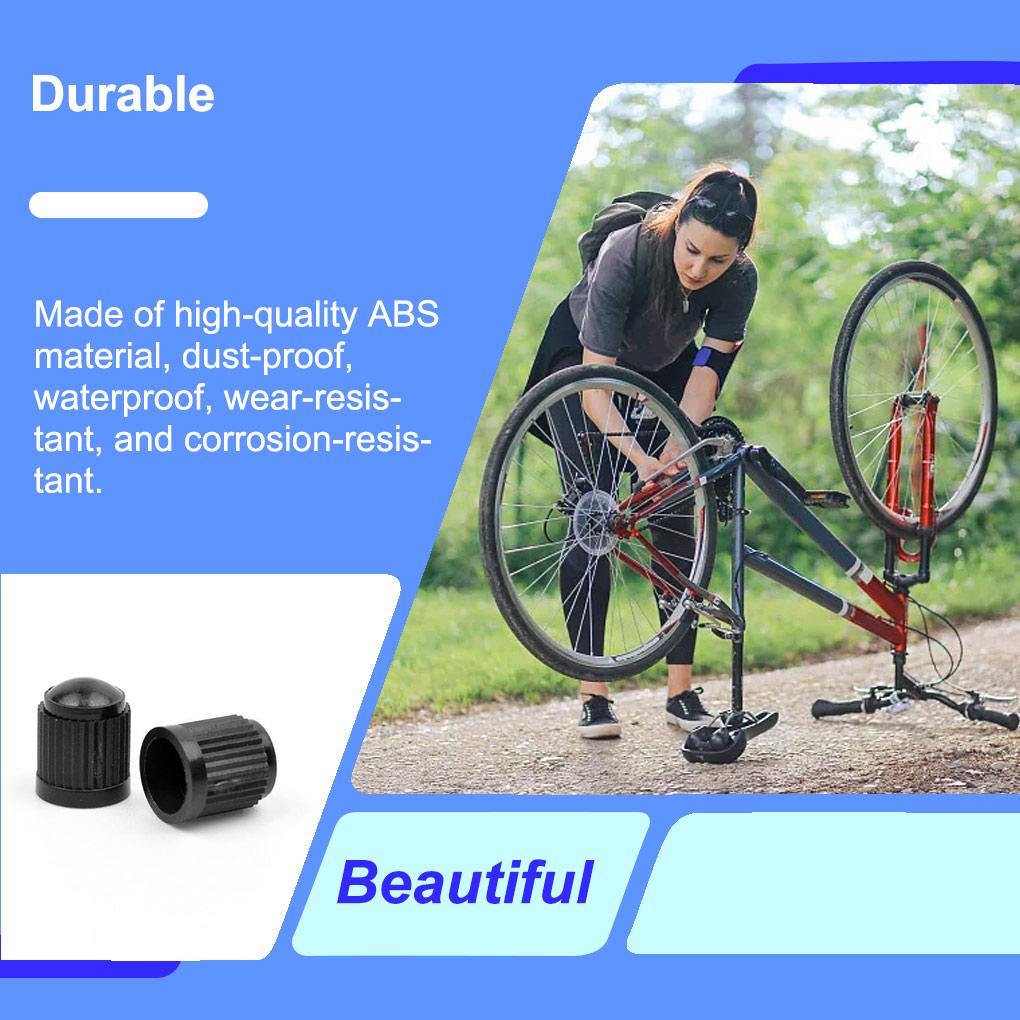 20 Pieces Bikes Valve Cap Bicycles Wheel Tyre Anti-rust Plastic Caps Replacement Part Cover Biking Maintenance Accessory