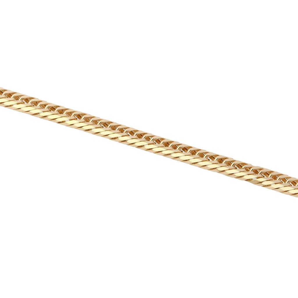 18K Gold Necklace K18 Triple Kihei Chain Made In Japan Certification Stamp 12g 50cm Middle Clasp [Fairy Kallet] 8-sided Approx.