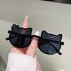 1/6 Pcs Cute Kitten Shaped Kids Sunglasses  New Gradient Candy Color Decor Shades for Girls Ins Trendy Design Sun Glasses