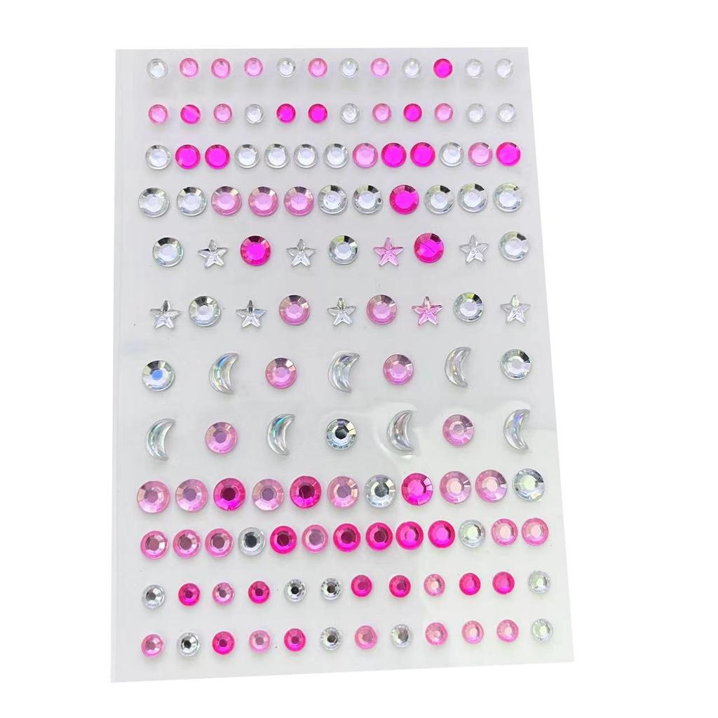 Pegatinas de tatuajes de cristales de diamante, delineador de ojos con purpurina, maquillaje de cejas, rostro, ojos, tatuajes de diamantes, pegatinas de delineador de ojos 3D con diamantes de imitación