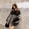 Moda feminina Cashmere Grosso Solto Jaquetas Outono Inverno Lã de Cordeiro Casaco Casual Quente Clássico Vintage Outerwear