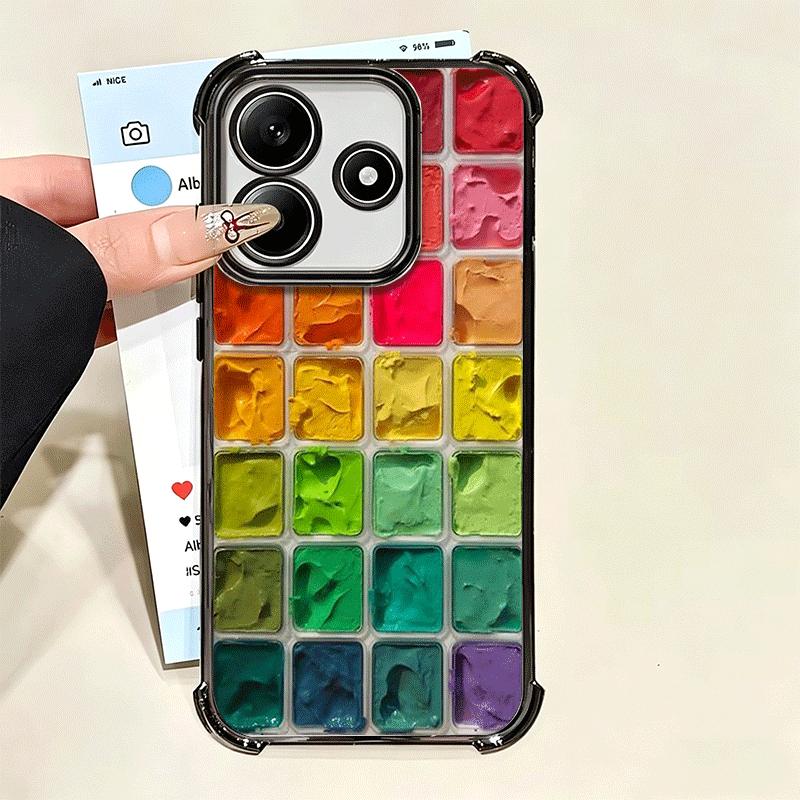 Watercolors Set Paint Palette Soft Phone Case For Xiaomi Poco X7 X8 Pro Max X6 X5 X3 F8 Ultra F7 M8 M7 M5S Redmi 15C 15A 15 14C