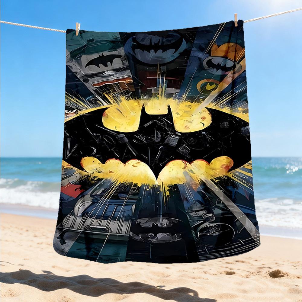 1pc Batman Logo Outdoor Flannel Throw Blanket Soft, Lightweight & Warm for Sofa, Office
