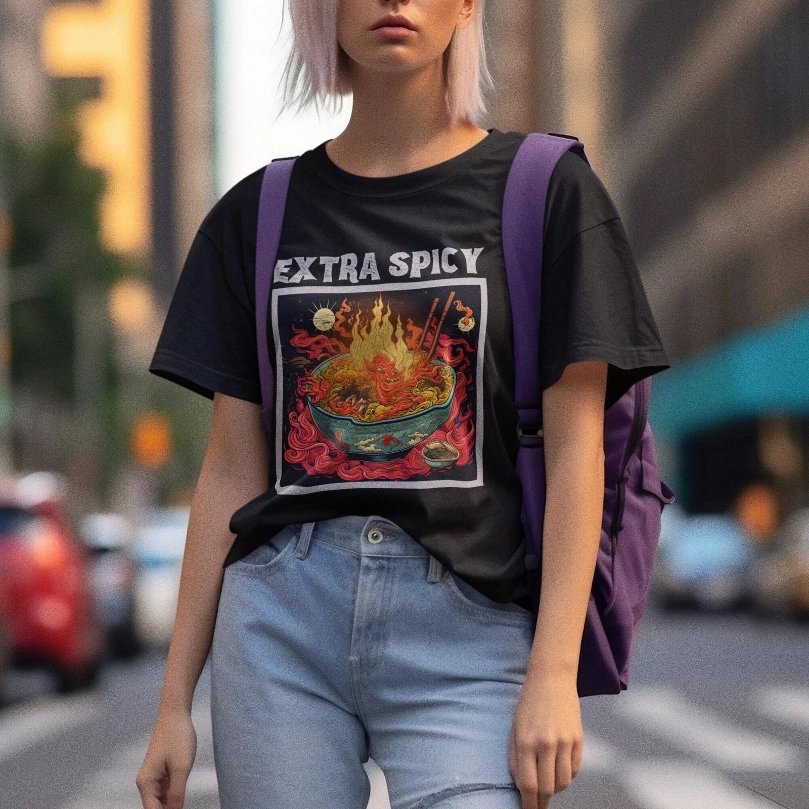 Extra Spicy Hot Sauce Foodie Shirt M