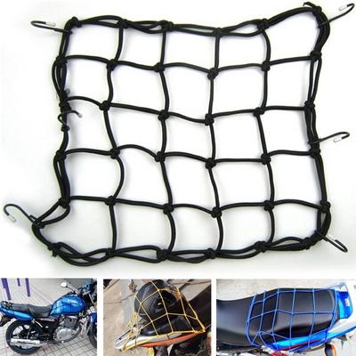 Universal Bungee Cargo Net Motorbike Helmet Mesh Storage Motorcycle Helmet Bungee Luggage Hold Down Storage Cargo Organiser