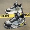 Boys' Leather sneakers2026New Spring Running Shoes with Shock Absorption, Designed for Children and Older Kids, Featuring Non-slip and Wear-resistant
