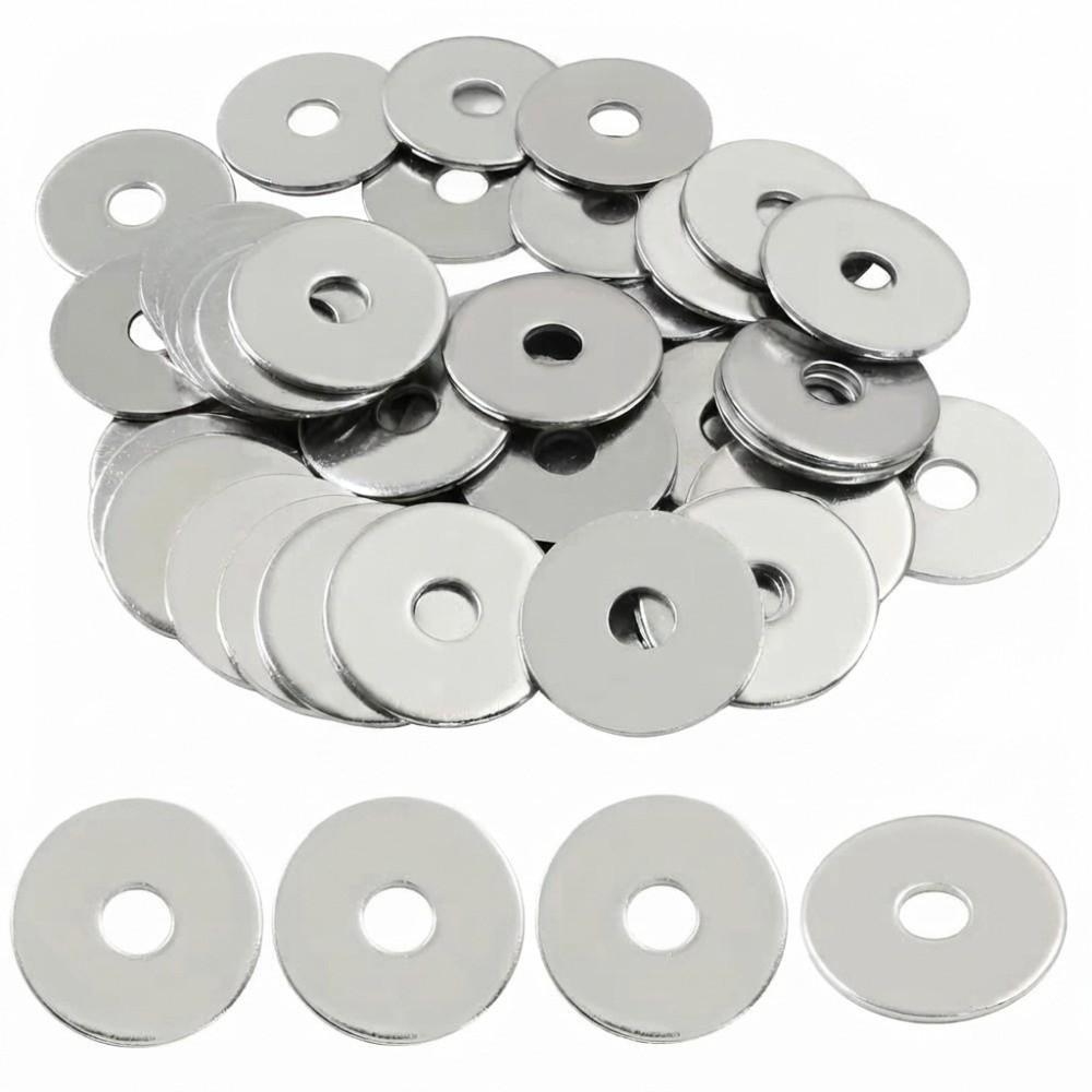 180PCS Flat Design Stainless Steel Sealing Gasket Sump Plug Washer  Kitchen Applications