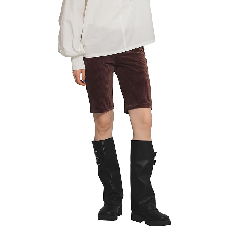 

[Ray Beams] shorts cut corduroy biker ladies BROWN 1
