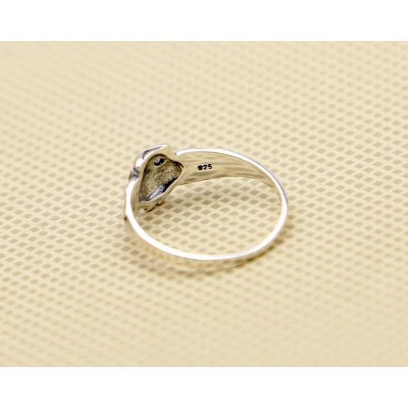 Adjustable Owl Ring With White Zircon Stone Vintage Style Unisex Plated Finger Women Men