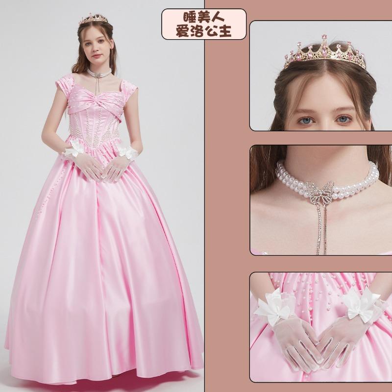 Snow White Ariel Anna Cinderella Bell Elsa Dress Adult Performance Costume