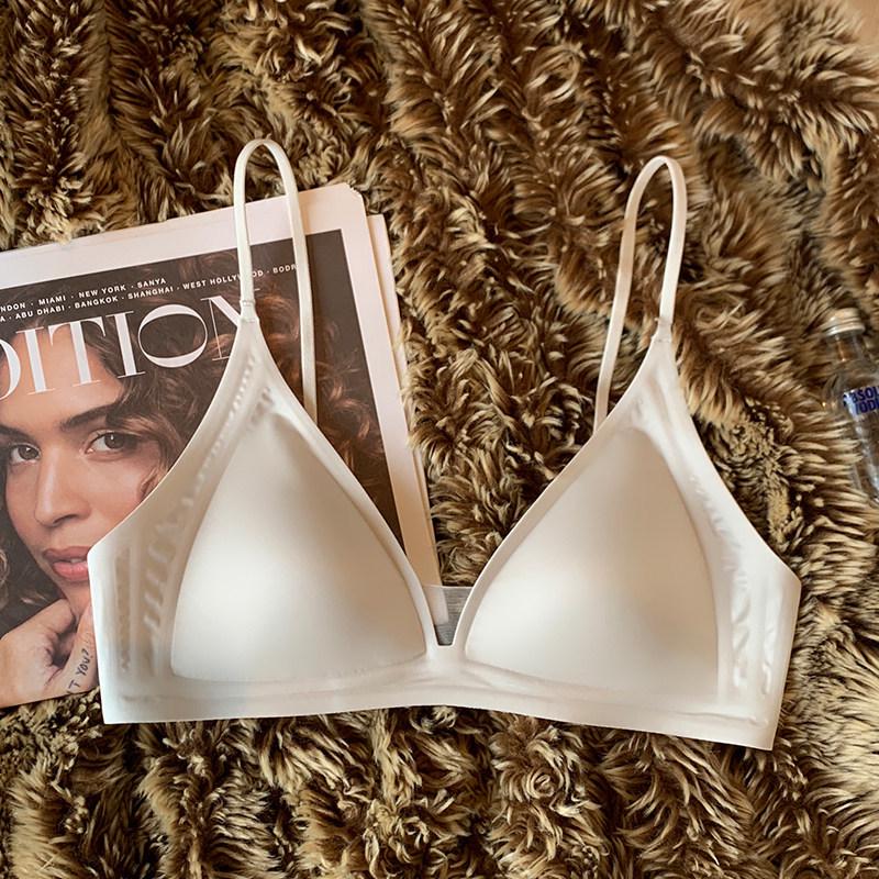 Ti Wei Su French Satin Seamless Push-Up Triangle Bra XL (38/85AB)