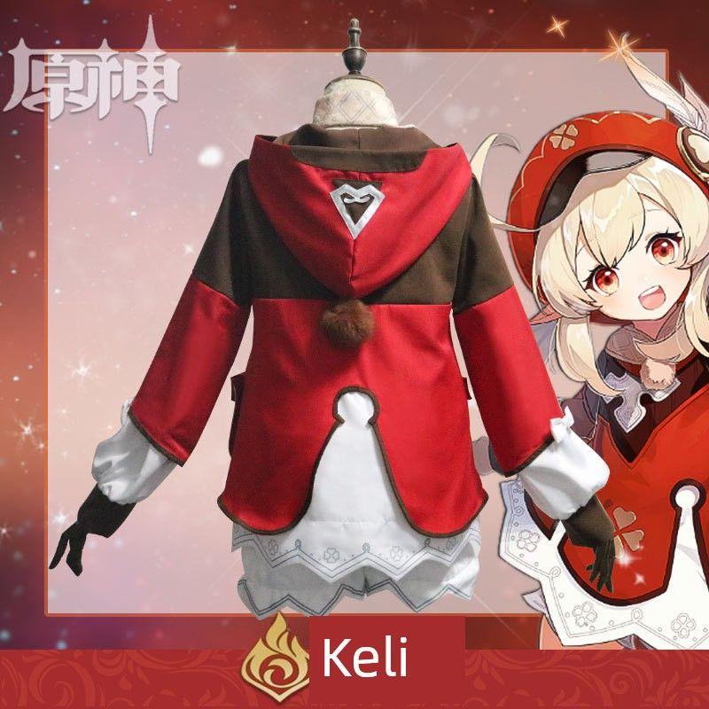 Genshin Impact Klee Lolita Costume Game Outfit for Women Cute Cosplay Non-Maid Version