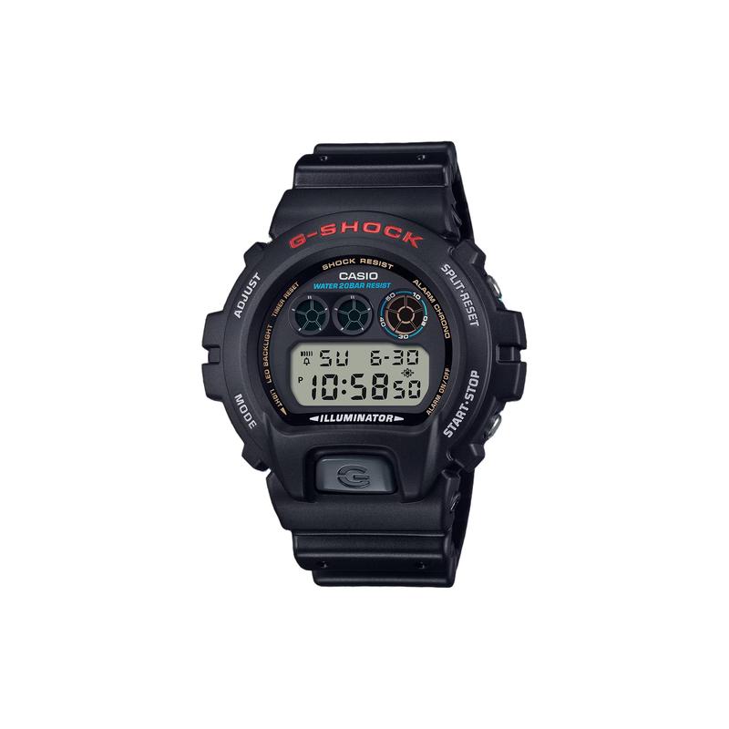 CASIO 200 meters waterproof Quartz resin strap 53.2*50*18.7mm same style for men and women gray dial DW-6900U-1JF