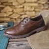 Retro Leather Shoes Men Oxfords Shoes Lace Up Luxury Brand Office Shoe Outdoor Handmade Formal Dress Men Casual Shoes