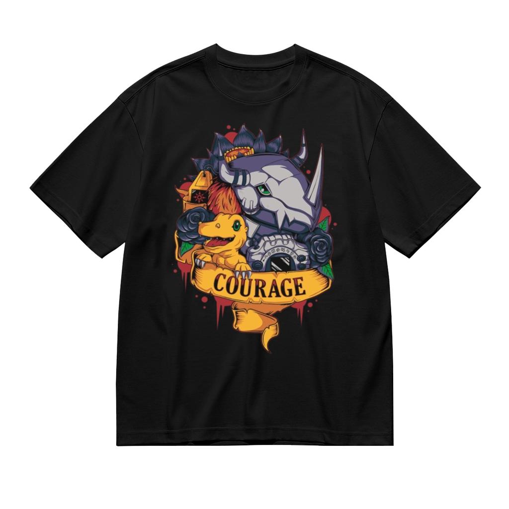 Courage Tattoo Style Greymon Digimon Men's T-Shirt
