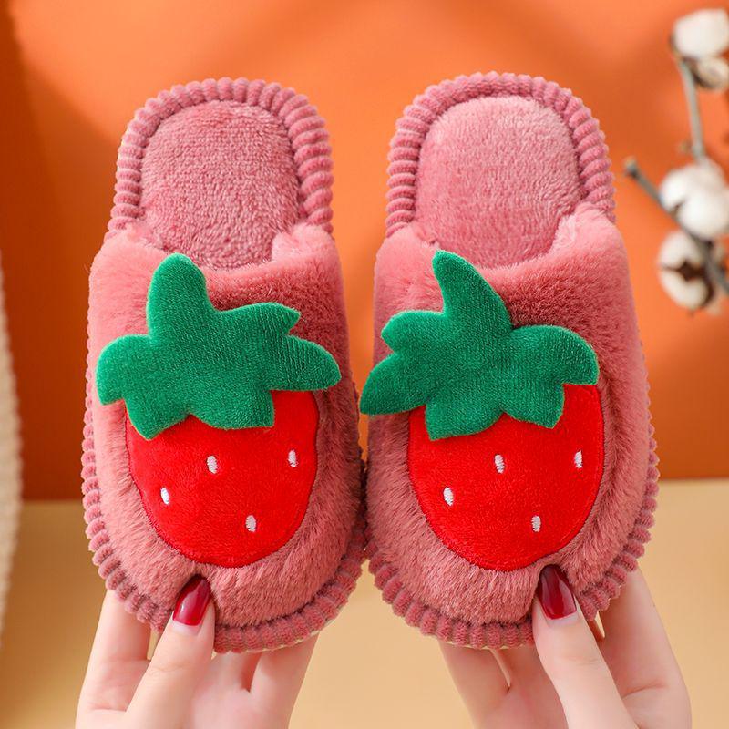 Kinder Cartoon Konijn Katoenen Pantoffels voor Binnengebruik - Schattig Wintervoetwerk voor Jongens & Meisjes