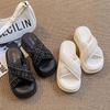 Crossed Slippers Women's Outer Wear Summer New Casual Muffin Platform Beach Sandals