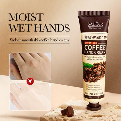 Kaffee Handcreme 30g Feuchtigkeitsspendend Anti-Trocken Rissig Hydratisierend Feuchtigkeitsspendende Handcreme