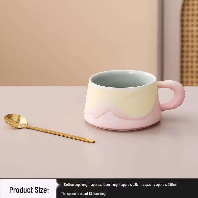 Jian Shan Ceramic Coffee Cup 240ml розовый