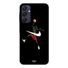 Case For Samsung Galaxy A25 Nike Jordan Logo Black Background Maniacase