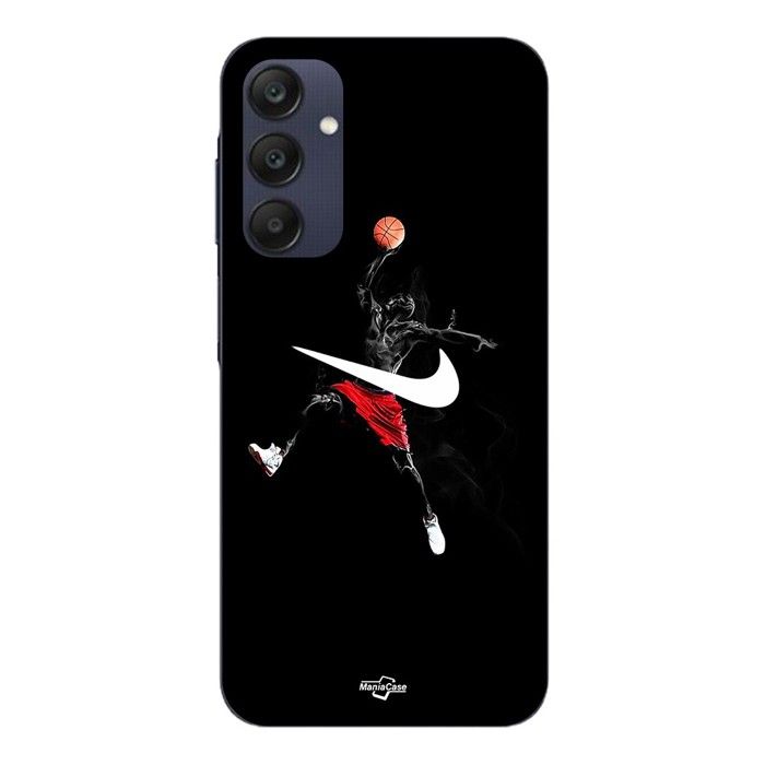 Case For Samsung Galaxy A25 Nike Jordan Logo Black Background Maniacase