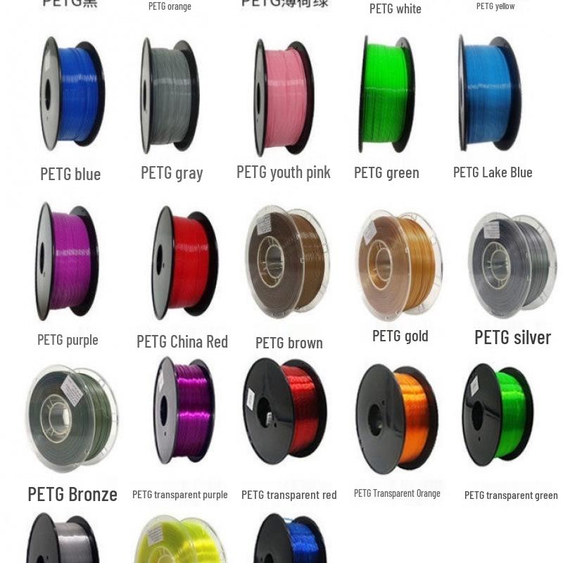 Filament do drukarki 3D PINRUI PETG 1,75 mm, 1 kg, żywe kolory