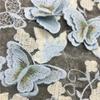 3D Hand-embroidered Cloth for Wedding Fabric Butterfly Embroidery Fabric DIY  for Dress Water-soluble Mesh Embroidery Lace