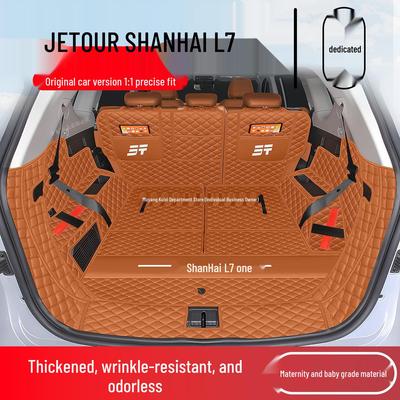 Tapis de coffre Jetour Shanhai L7: Compatible avec 25 Modèles, 5-7 Places, Conception Entièrement Fermée.