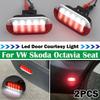 2x Led Door Warning Light Interior Courtesy Welcome Lamp For VW Golf MK3 MK4 Polo Jetta Sharan Vento Touran Skoda Octavia Seat
