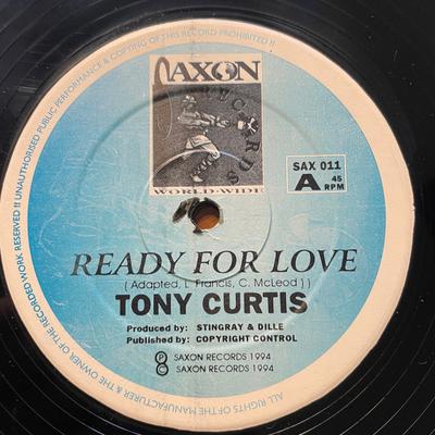 12-Zoll Schallplatte TONY CURTIS - Ready For Love SAX011 Saxon Records 1994 UK Reggae, Ska & Dub Gebraucht