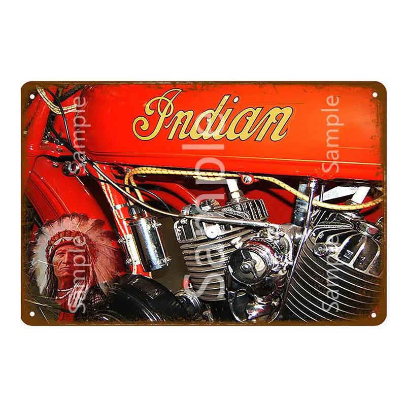 Retro Super Motor Metal Tin Signs Vintage Motorcycles Poster Motor Cycle Shop Plaque Pub Bar Garage Wall Decor 20x30cm YK144