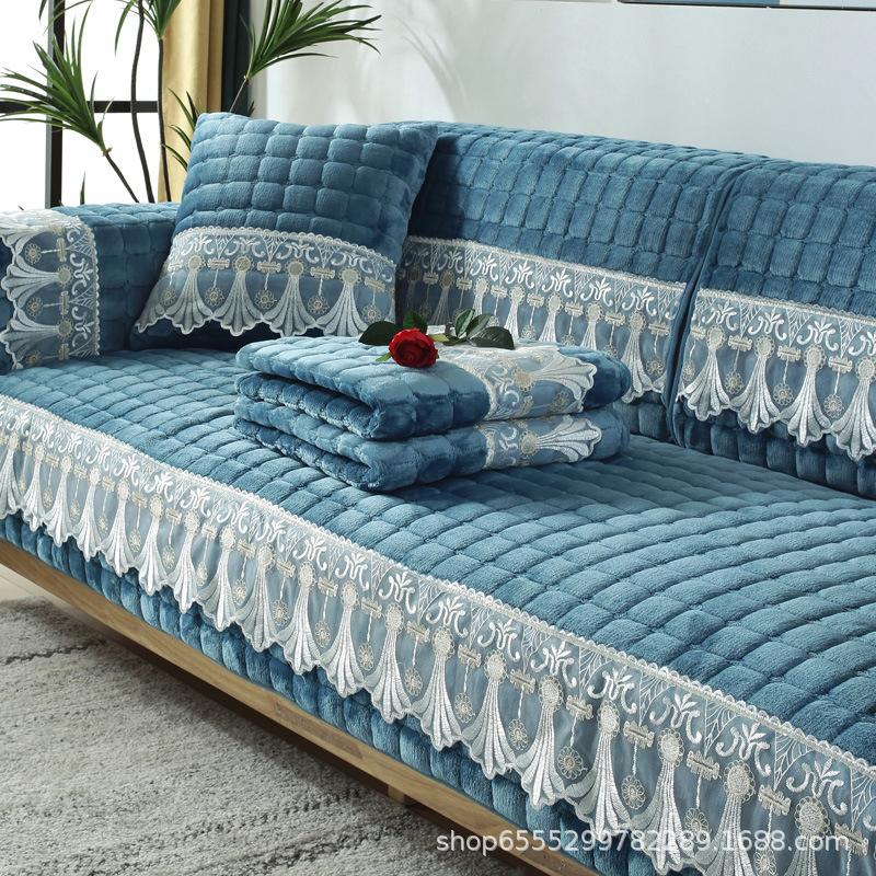 Super Soft Modern Quilted Plush Sofa Cover - Pet Friendly, Machine Washable, Living Room, Bedroom, Office Decoration, Combination Sofa Cover