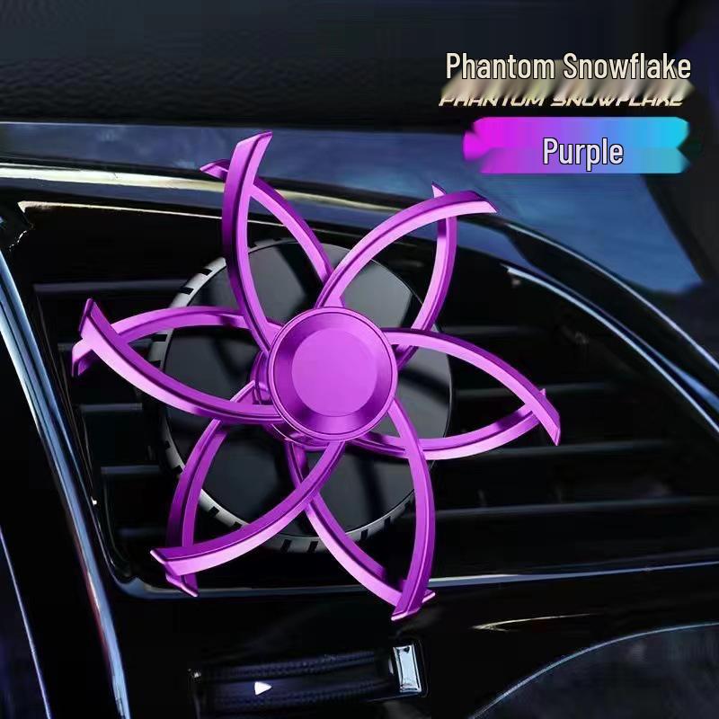 Spider Snowflake Car Vent Air Freshener - Long-lasting Light Scent Aroma Balm Odor Eliminator