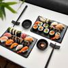 Set per fare e servire sushi per 2 persone cibo servire piatti