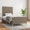 Vidaxl Struttura Letto Senza Materasso Taupe 90X200 Cm Tessuto