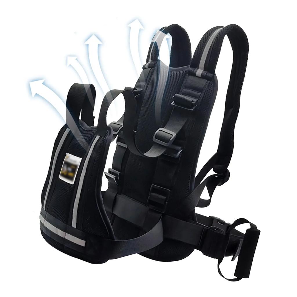 Adjustable Motorcycle Safety Belt Child Reflective Rear Seat Grab Handle Strap Harness Motorcycle Breathable Harness Anti-Drop