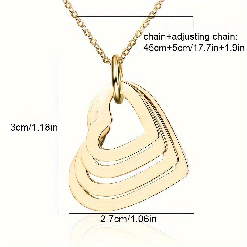 Personalized Necklace Custom Family Names Stainless Steel Heart Engraved Pendants Necklace for Women Mother Lover Jewelry