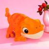 Cartoon Chamäleon Plüschtier Stofftier Grün Orange Blau für Jungen Mädchen Kinder Schreibtischdekoration Niedliche Weiche Puppe Kawaii Geschenkidee