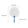 10 Pcs Blank Floral Pattern DIY Coloring Craft Round Paper Fans Hand Painting for Kids School Art Projects Birthday Party Favors
