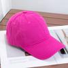 High-quality Pure Cotton Light Board Solid Color Versatile Baseball Cap for Men and Women Soft Top Casual Big Head Circumference Showing Face Small C