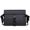 Nordic Minimalist Men's Leather Crossbody Briefcase – Trendy Shoulder Bag for Business Commute
