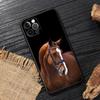 Galloping Horse Animal Funda For Iphone 14 Case For iPhone 15 11 12 13 Mini 14 Pro Max XS X 7 8 Plus 15 Cases Soft Cover Horses