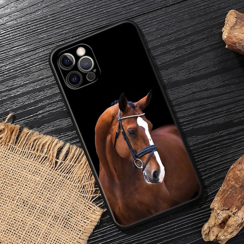 Galloping Horse Animal Funda For Iphone 14 Case For iPhone 15 11 12 13 Mini 14 Pro Max XS X 7 8 Plus 15 Cases Soft Cover Horses