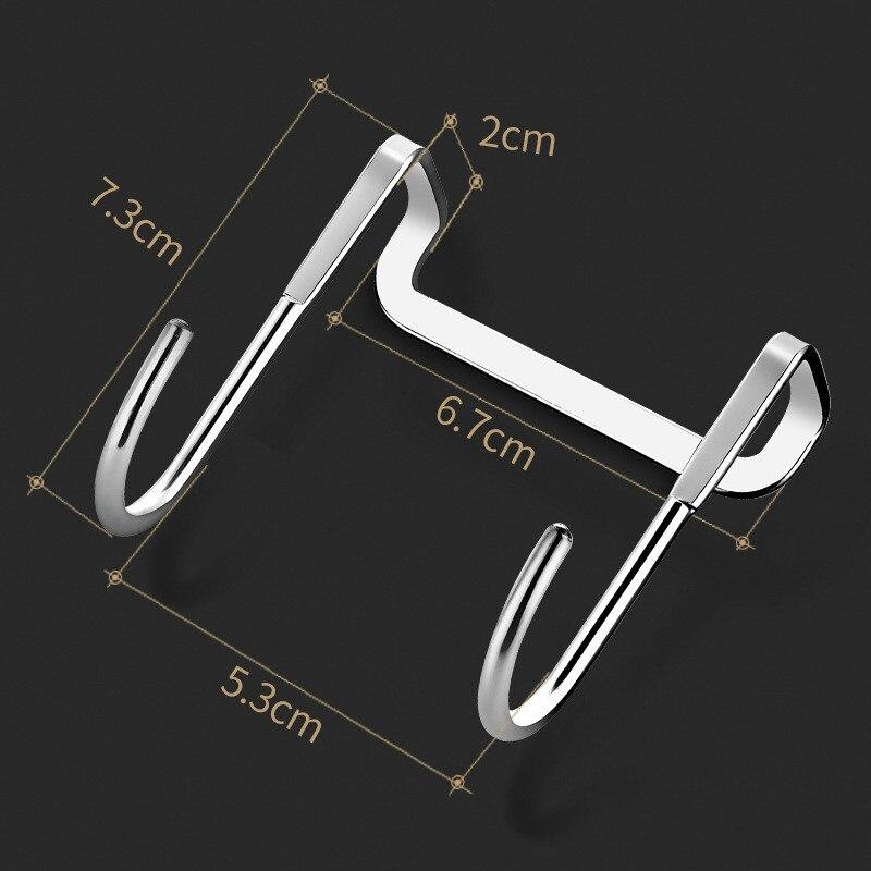 Stainless Steel Free Punching Cabinet Door Without Trace Hook S-type Door Hanger Hanger Door Back Coat Hook Small Hook