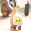 Cute And Fluffy Mini Chick Egg Plush Doll With Pp Cotton Filling For Keychain Use