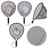 Silicone Fishing Landing Net Soft Fish Net EVA Handle Floating Fishing Net Lightweight Aluminum Alloy Pole for Trout Salmon Bass
