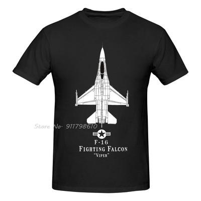 NOWY Myśliwiec F-16 F16 Oversize T-shirt Letnia Moda Bawełniany T-shirt Odzież Męska Hip Hop Streetwear Lato Unisex Topy Koszulki